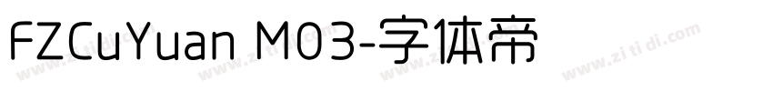 FZCuYuan M03字体转换